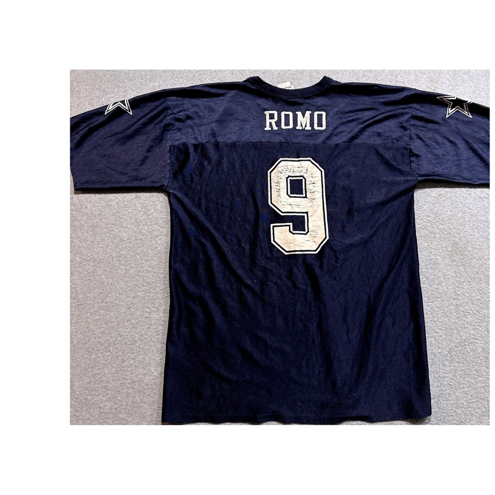 NFL Players Dallas Cowboys Tony Romo 9 Jersey Navy Blue Mens XL 7042A 07